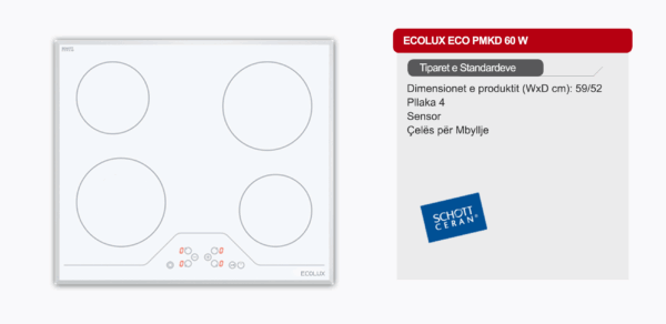 Pllakë montuese e bardhë Ecolux - ECO PMKD 60W - Image 2