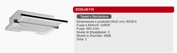 Aspirator Ecolux - F10 - Image 2