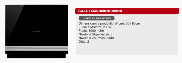 Aspirator Ecolux  - SMS BLK 60CM - Image 2