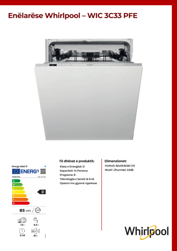 Enëlarëse Whirlpool – WIC 3C33 PFE - Image 2