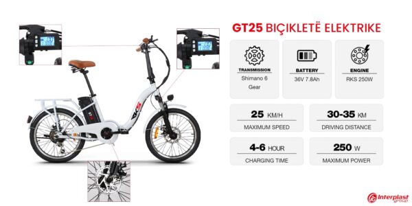 Biçikletë Elektrike - GT25 - Image 2