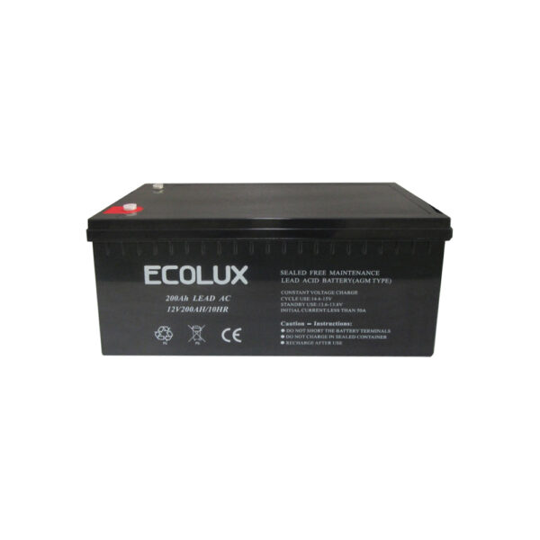 Bateri Ecolux – 200Ah LEAD AC