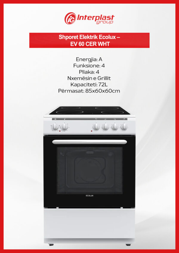 Shporet Elektrik Ecolux - EV 60 CER WHT - Image 2
