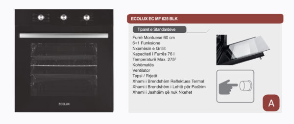 Furrë Montuese Ecolux – EC MF 625 BLK - Image 2