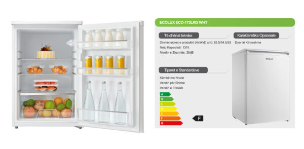 Frigorifer Ecolux 131lt - ECO 173LRD WHT - Image 2