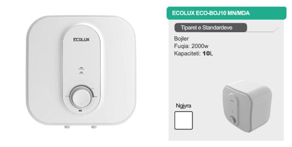Bojler Ecolux 10L - ECO BOJ10 MN/MDA - Image 2