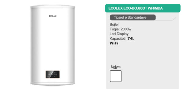 Bojler Ecolux 74L - ECO BOJ80DT WFI/MDA - Image 2