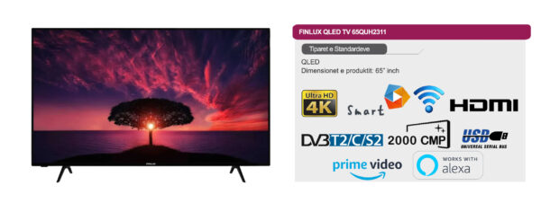 QLED Smart TV 65″ Finlux – 65QUH2311 - Image 2