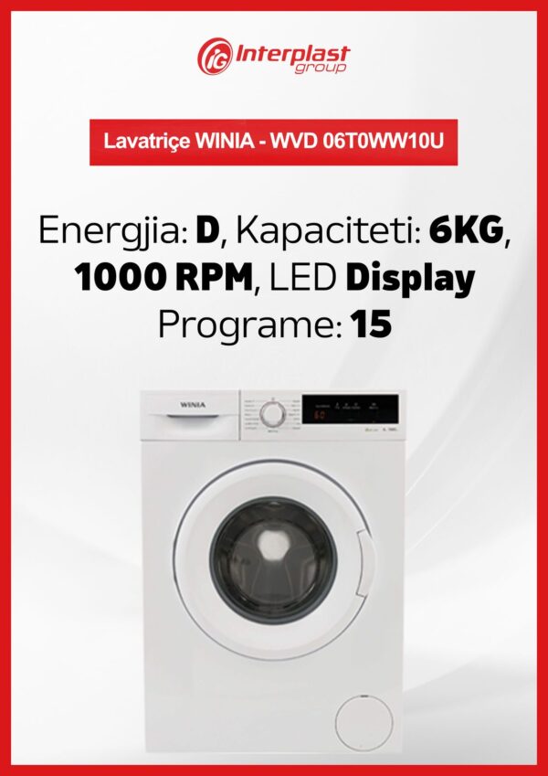 Lavatrice Winia 6KG - WVD 06T0WW10U - Image 2