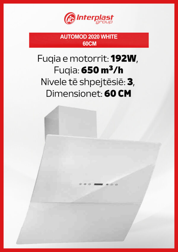 Aspirator Ecolux 60cm - Automod 2020 White - Image 2