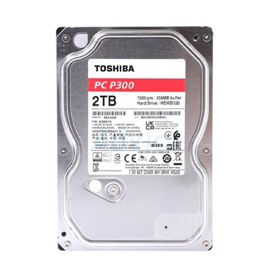 Toshiba HDD, 3.5”, 2TB, 7200rpm, P300, SATA 6Gb/s,