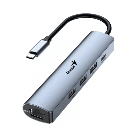Genius Hub USB UH-545, 4 Ports, 1xUSB-C/3xUSB 3.0,