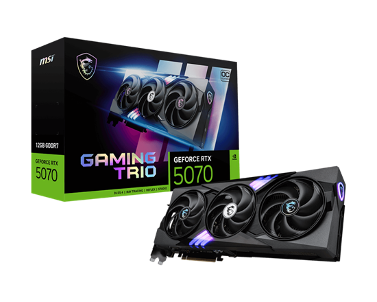 MSI Graphics Card, RTX 5070 12G GAMING TRIO OC